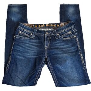 Rock Revival Women's Low Rise Kathy Skinny Jeans Size‎ 27